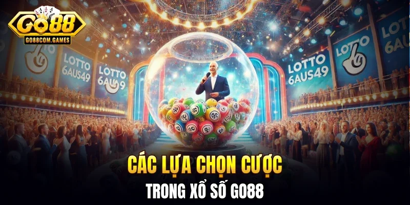 Các lựa chọn cược trong xổ số GO88 