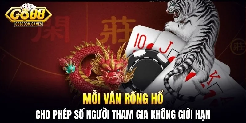 Mỗi ván rồng hổ cho phép số người tham gia không giới hạn